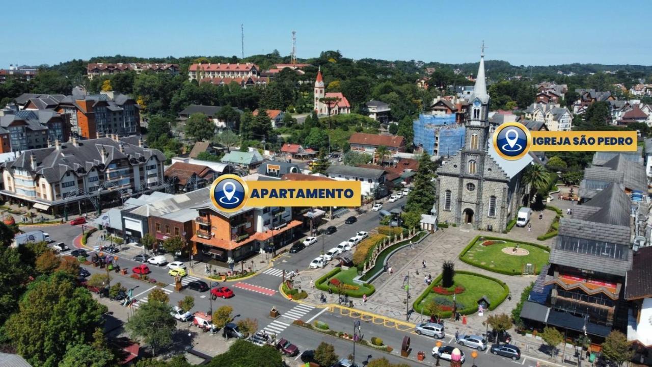 شقة Apartamento Oppitz - No Coracao De Gramado Junto Da Rua Coberta المظهر الخارجي الصورة